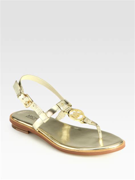 michael kors gold sandals|michael kors gold sandals sale.